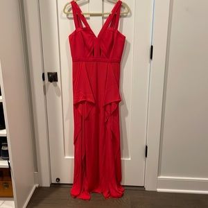 Worn 1x BCBG MaxAzria size 6 deep pink formal long dress
